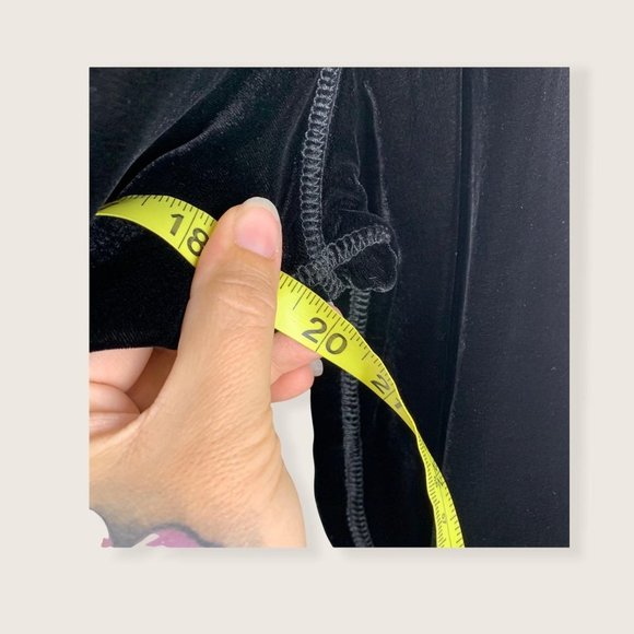 Vintage 90s Andrea Jovine Black Velvet Turtleneck Long Sleeve Tunic Small - Picture 7 of 12